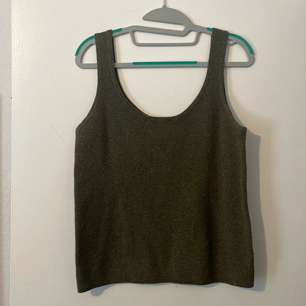 Knit Green Simple Tank